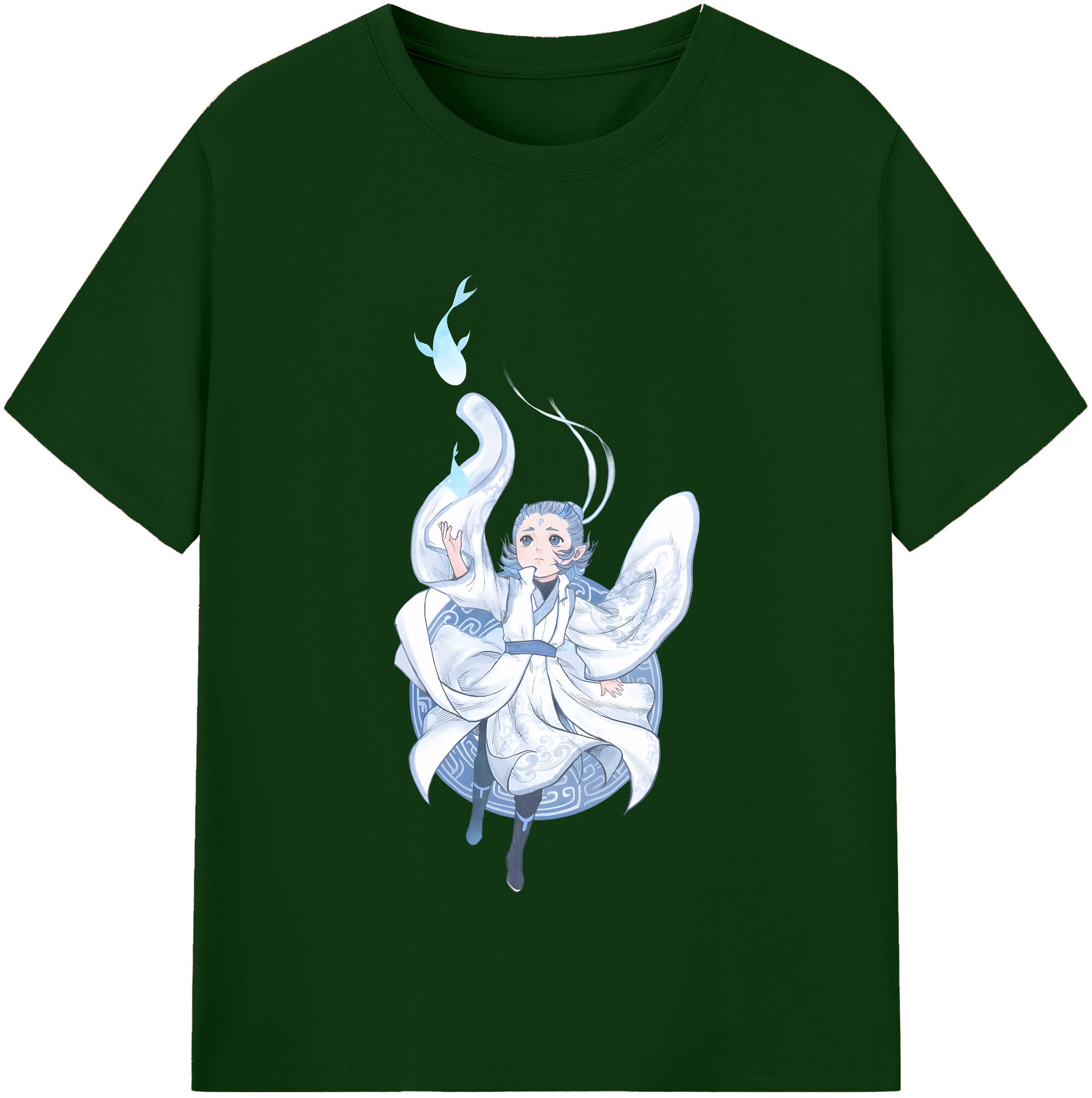 （画像用） Ne Zha 2 ナタ 魔童の大暴れ 綿100％半袖Tシャツ（フロントプリント）